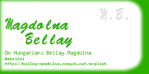 magdolna bellay business card